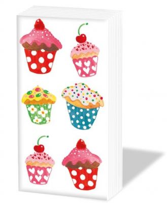 Kapesníčky Sladký cupcakes - Kliknutím zobrazíte detail obrázku.