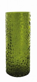 Skleněná váza Rocco olivová 