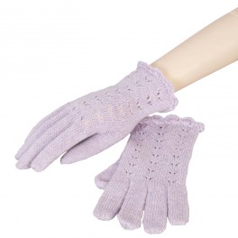 Pletené rukavice Lavender