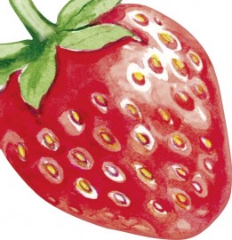 Papírové ubrousky ve tvaru jahody Sweet strawberry