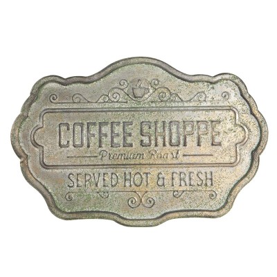 Kovová cedule Coffee shoppe - Kliknutím zobrazíte detail obrázku.