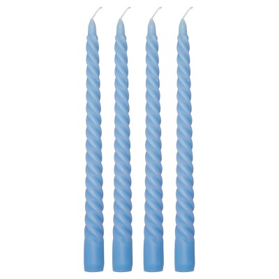 Svíčky Twist pale blue 4 ks - Kliknutím zobrazíte detail obrázku.