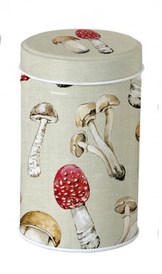 Plechová dóza s houbičkami Country mushrooms M - Kliknutím zobrazíte detail obrázku.