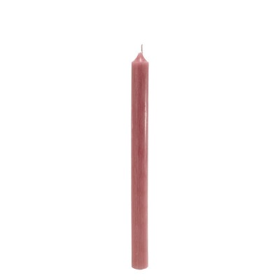 Úzká růžová svíčka Antique 28 cm - Kliknutím zobrazíte detail obrázku.
