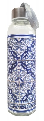 Skleněná lahev Lorenzo blue - Kliknutím zobrazíte detail obrázku.