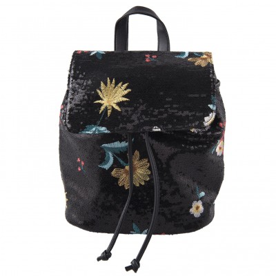 Flitrový batoh s květinami - Kliknutím zobrazíte detail obrázku.