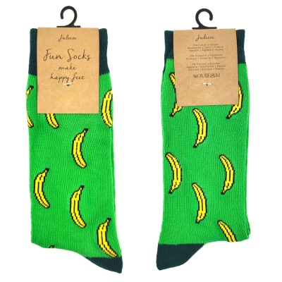 Ponožky zelené s banány 39-41 - Kliknutím zobrazíte detail obrázku.