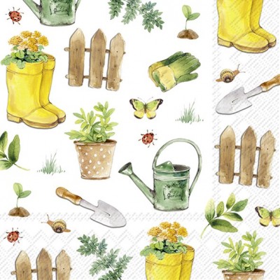 Papírové ubrousky Gardening - Kliknutím zobrazíte detail obrázku.